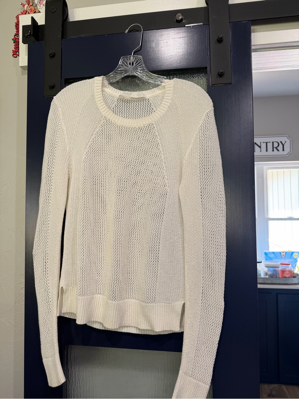Athleta Women’s Cream Lightweight Knit Sweater